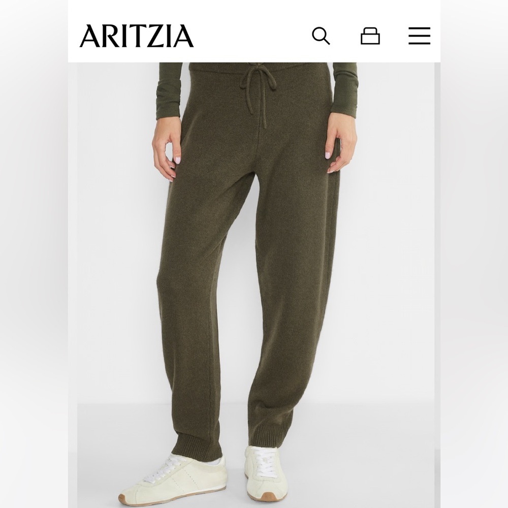 Aritzia The Group Cashmere high rise jogger